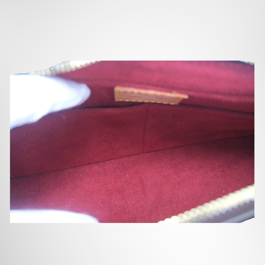 Louis Vuitton Preowned Luxury Viva Cite MM Monogram Shoulder Bag Inside View - Antonio & Co.