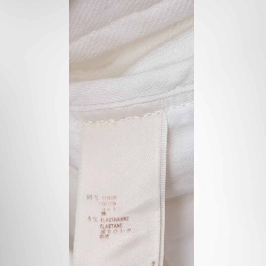 Louis Vuitton Preowned Luxury White Shorts Inside Waist View - Antonio & Co.