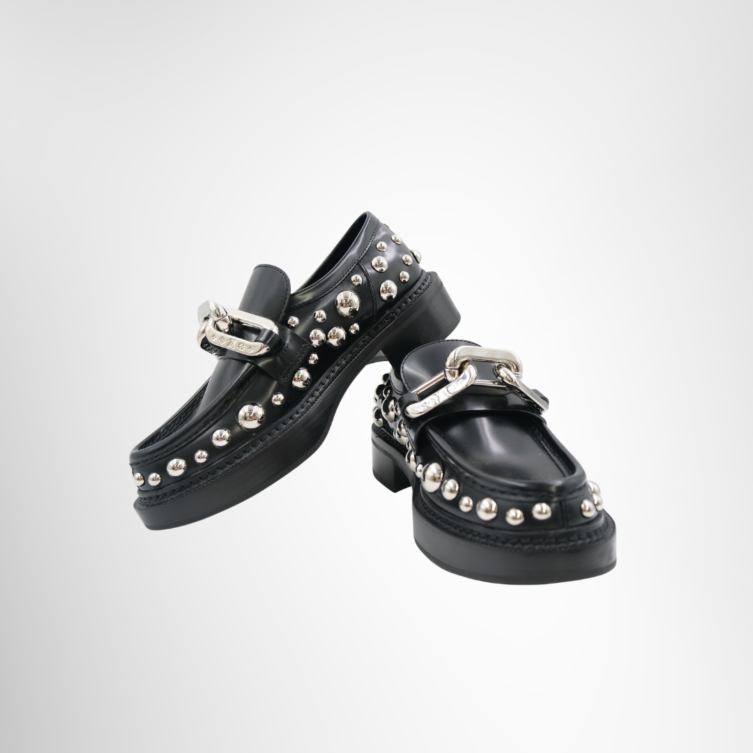 Louis Vuitton Preowned Luxury Yayoi Kusama Loafer Front And Side View