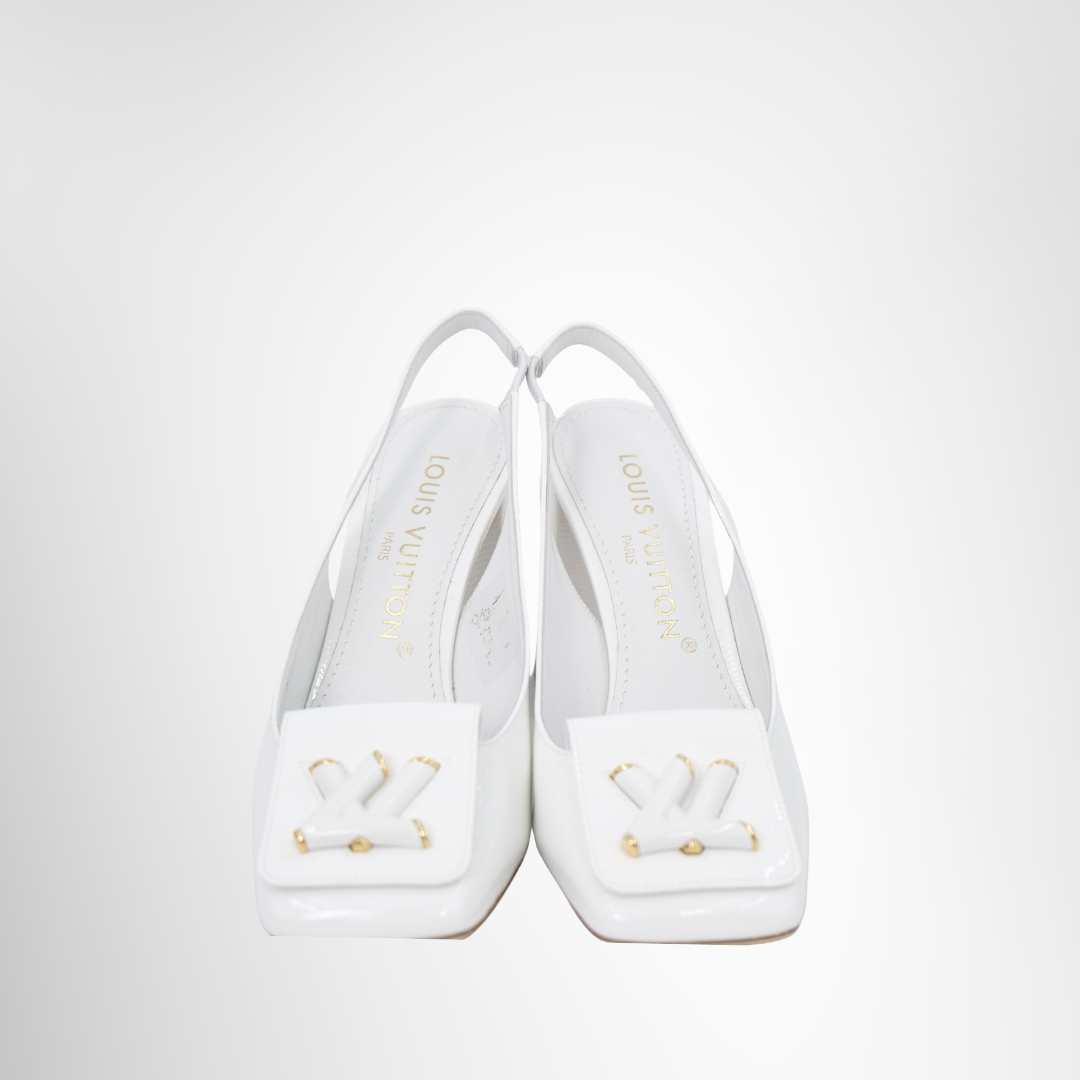 Louis Vuitton Slingback Pumps Size 36 – Pre-Owned Luxury Shoes – Antonio & Co – Front Page 