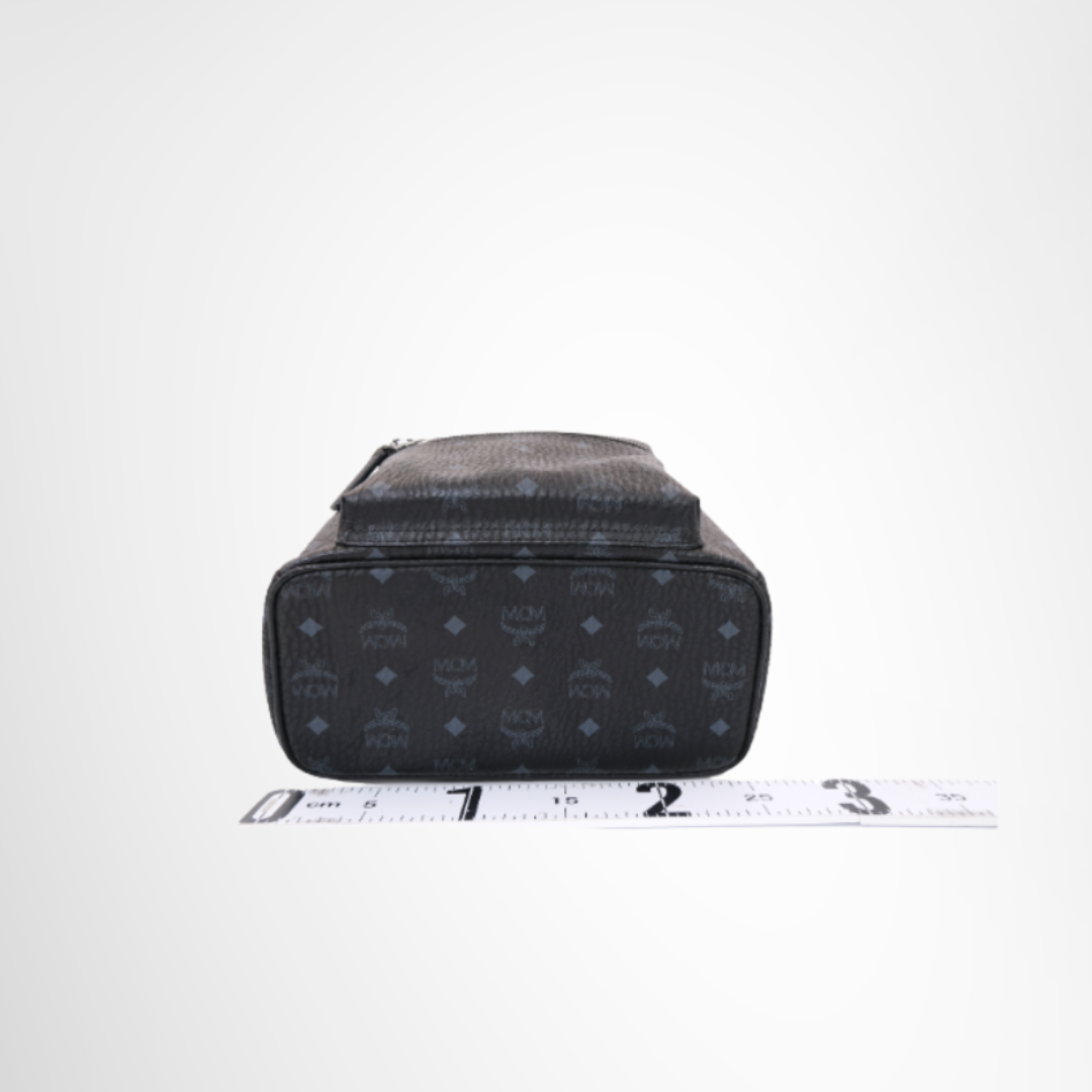 MCM Preowned Luxury Stark Side Studs Backpack Bottom View