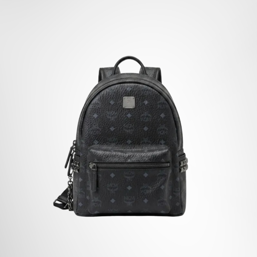MCM Preowned Luxury Stark Side Studs Backpack Front Page
