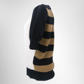 Max Mara Corolla Color Block Ribbed Cotton Blend Sweater – Pre-Owned Luxury Apparel – Antonio & Co Side View 2
