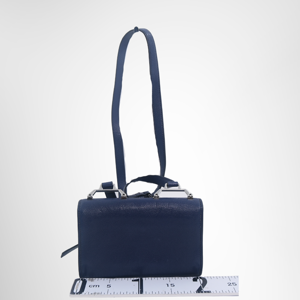 Miu Miu Preowned Luxury Bag Madras Logo Small Crossbody Back View