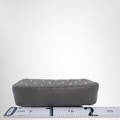 Miu Miu Preowned Luxury Gray Studded Matelassé Leather Crossbody Bag Bottom View - Antonio & Co.