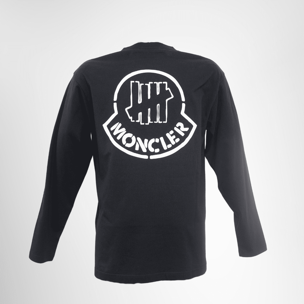 Moncler 1952 x Undefeated Long Sleeve Logo Print Tee – Pre-Owned Luxury Brand Apparel – Antonio & Co  Back View