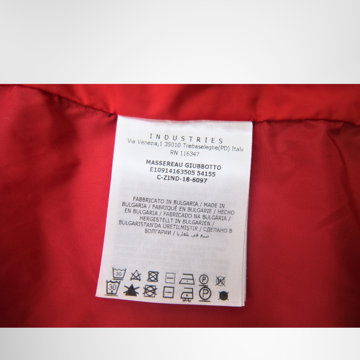 Moncler Red Jacket – Pre-Owned Luxury Brand Apparel – Antonio & Co Tag 2