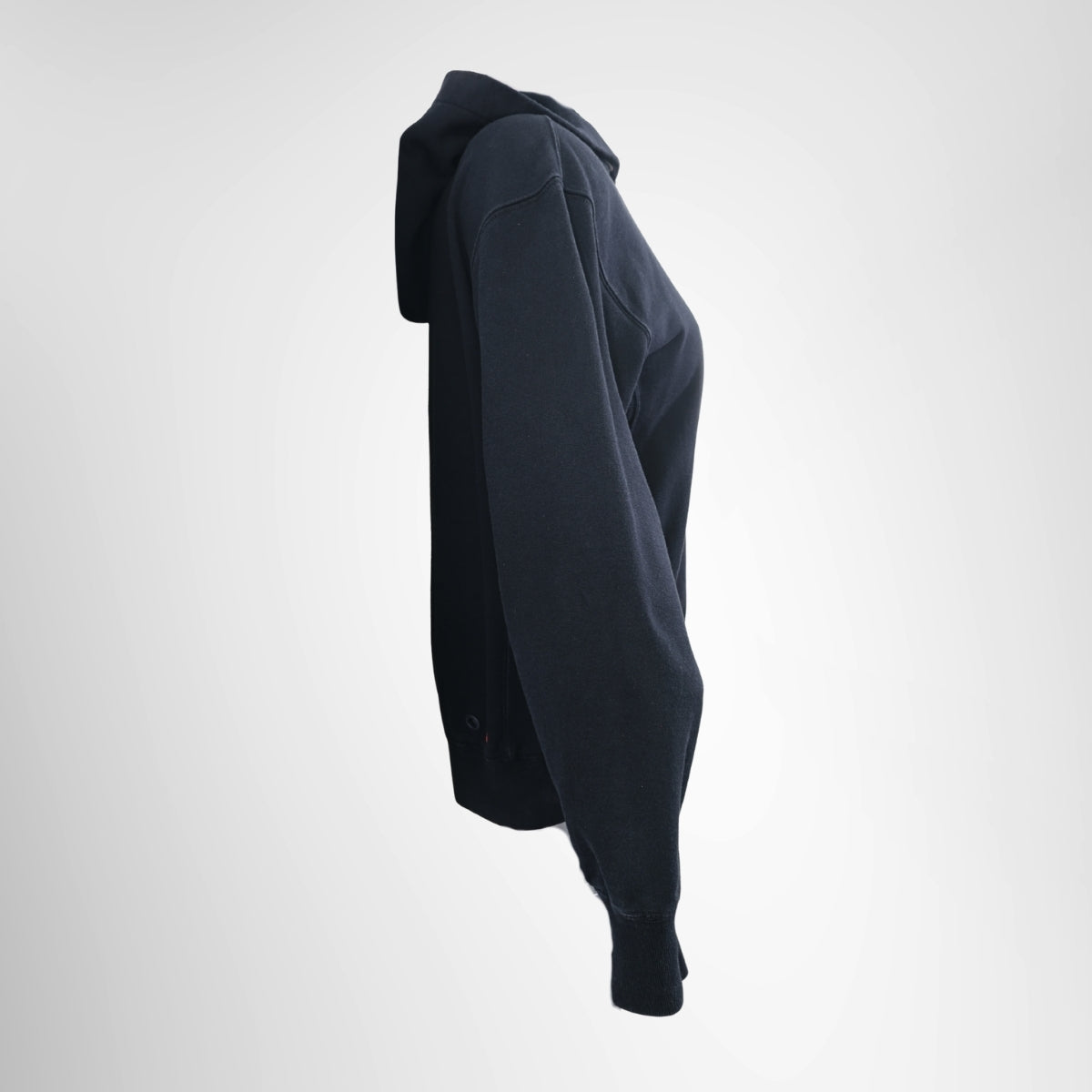 Moncler Genius x FRGMT Hiroshi Fujiwara Logo Tape Hoodie – Pre-Owned Luxury Brand Apparel – Antonio & Co Side View 