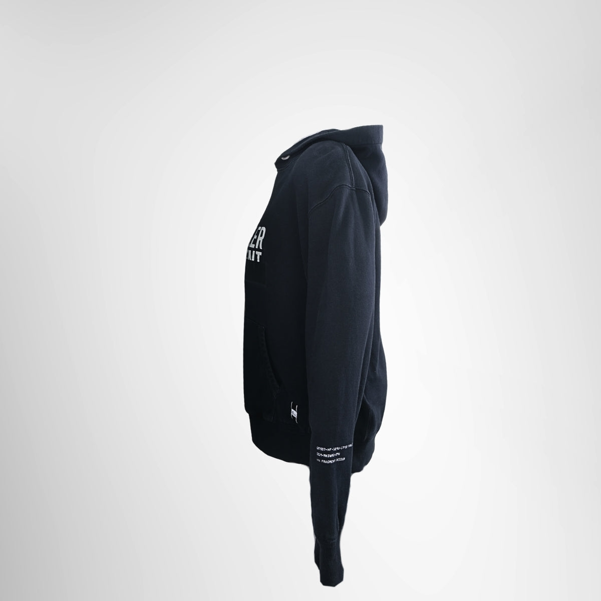 Moncler Genius x FRGMT Hiroshi Fujiwara Logo Tape Hoodie – Pre-Owned Luxury Brand Apparel – Antonio & Co Side View 2
