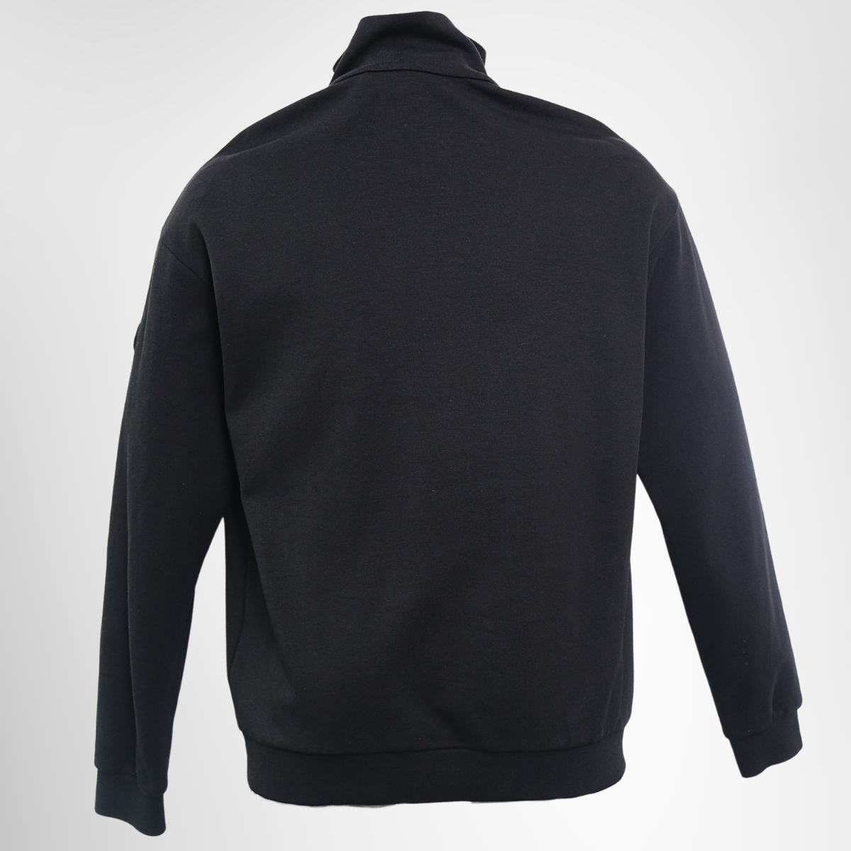 Moncler Half-Zip Cotton Mock-Neck Sweatshirt – Pre-Owned Luxury Brand Apparel – Antonio & Co Back View