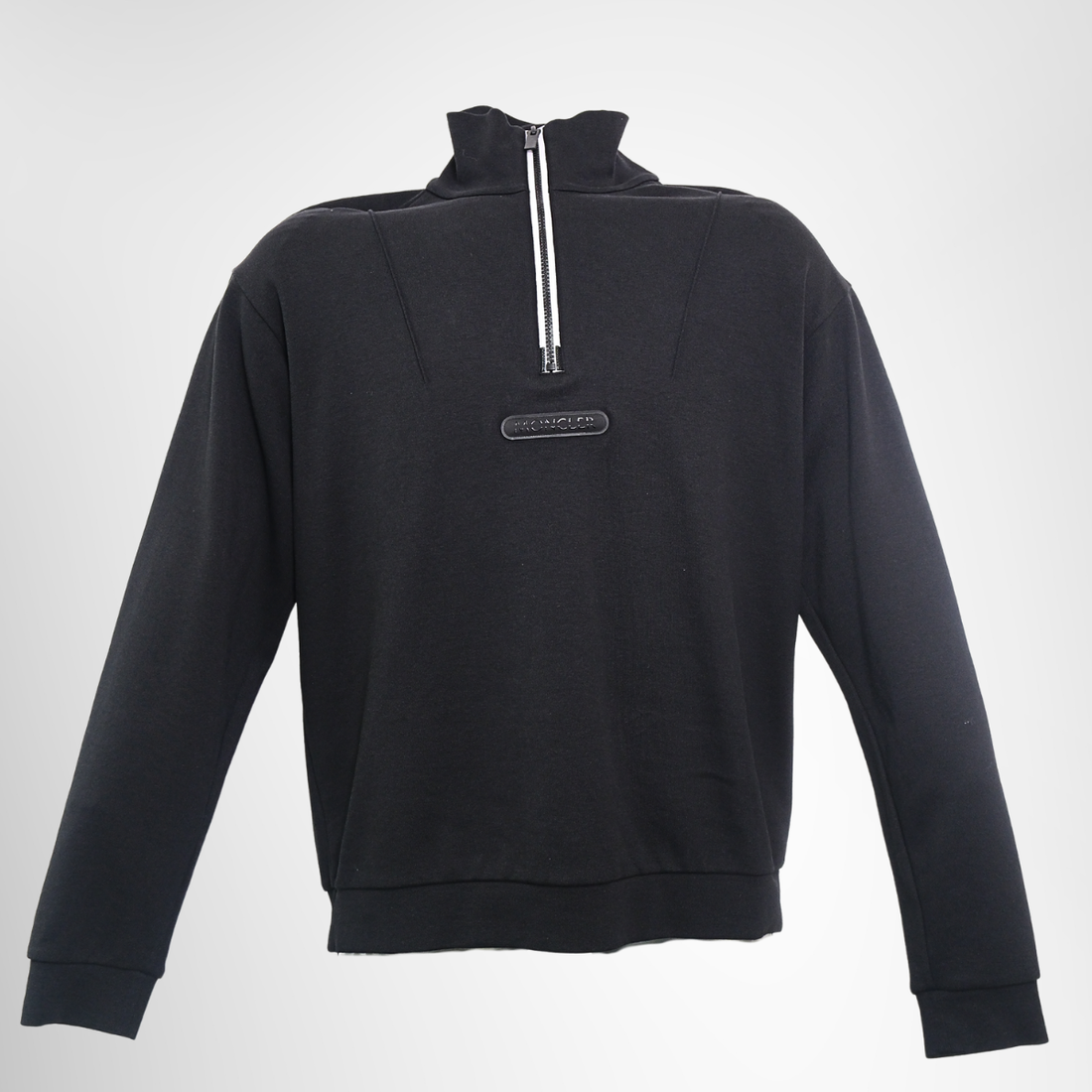 Moncler Half-Zip Cotton Mock-Neck Sweatshirt – Pre-Owned Luxury Brand Apparel – Antonio & Co Front Page