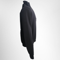 Moncler Half-Zip Cotton Mock-Neck Sweatshirt – Pre-Owned Luxury Brand Apparel – Antonio & Co Side View 