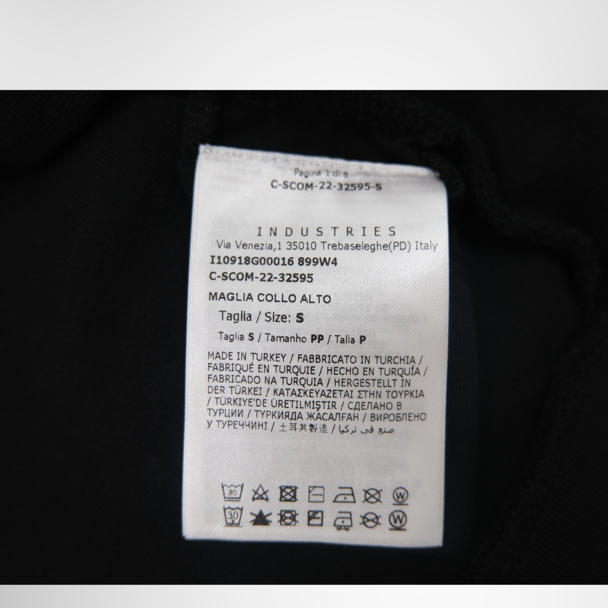 Moncler Half-Zip Cotton Mock-Neck Sweatshirt – Pre-Owned Luxury Brand Apparel – Antonio & Co Tag 3