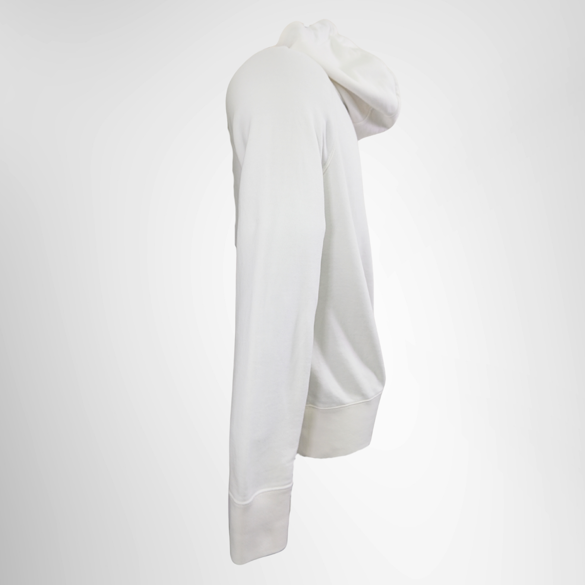 Moncler White Hoodie – Pre-Owned Luxury Apparel – Antonio & Co Side View 2