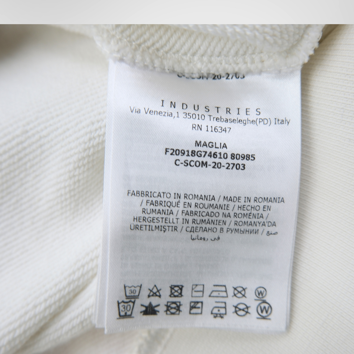 Moncler White Hoodie – Pre-Owned Luxury Apparel – Antonio & Co Tag 3