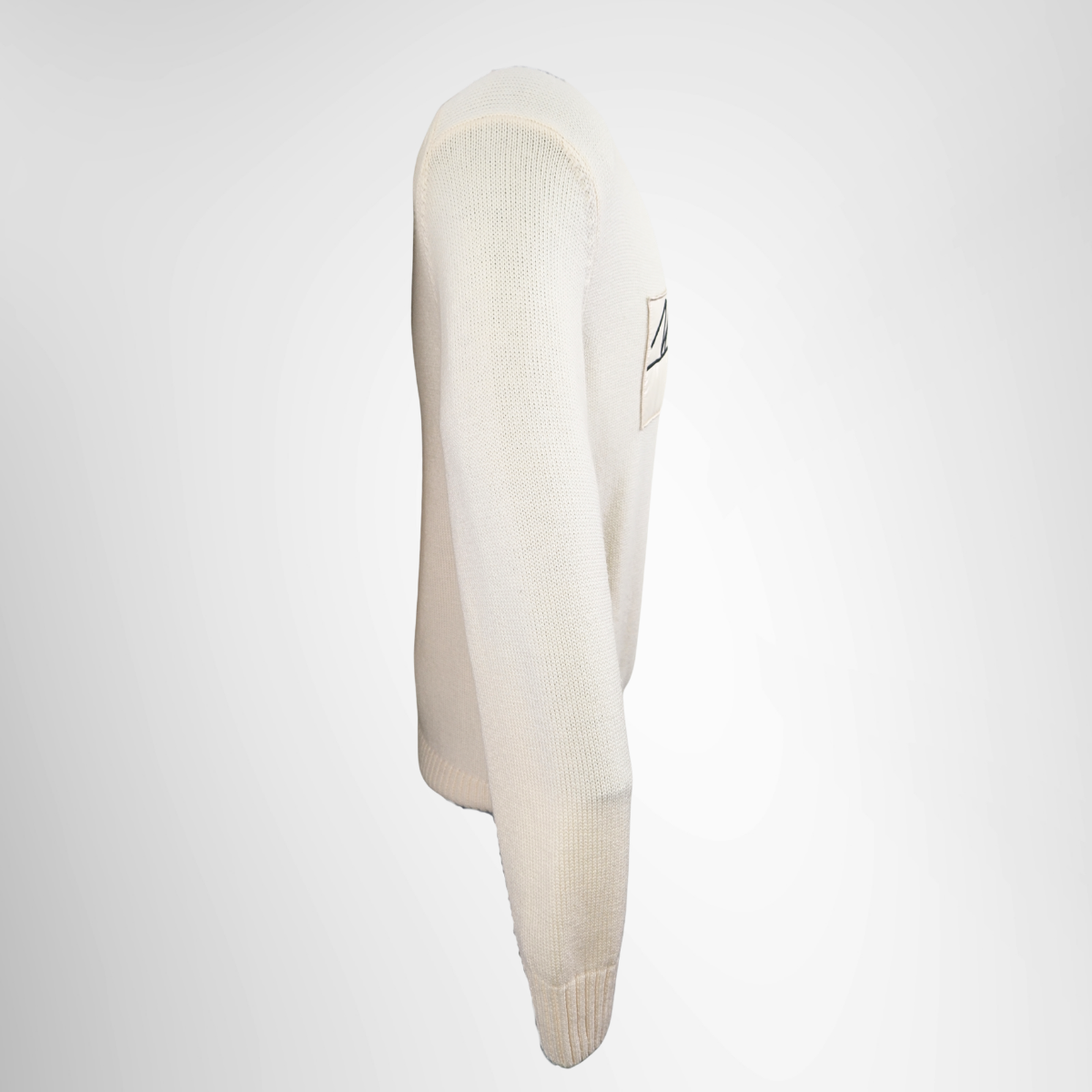 Moncler White Sweater – Pre-Owned Luxury Apparel – Antonio & Co Side View 