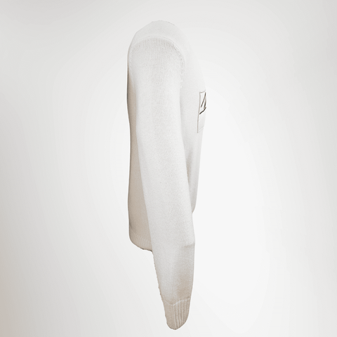 Moncler White Sweater – Pre-Owned Luxury Apparel – Antonio & Co Side View 
