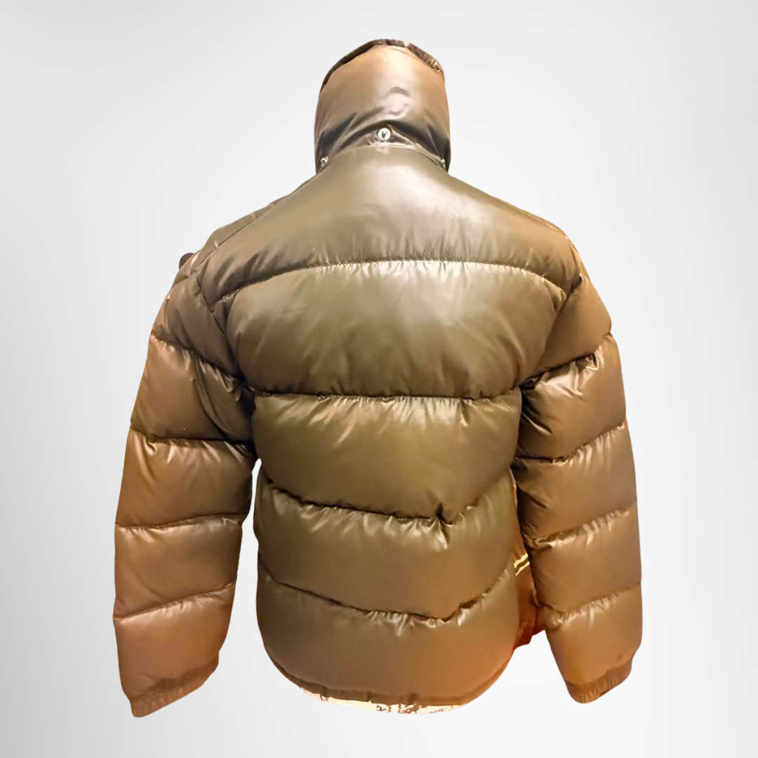 Moncler Preowned Luxury Jacket Karak Jacket Dark Green Back View