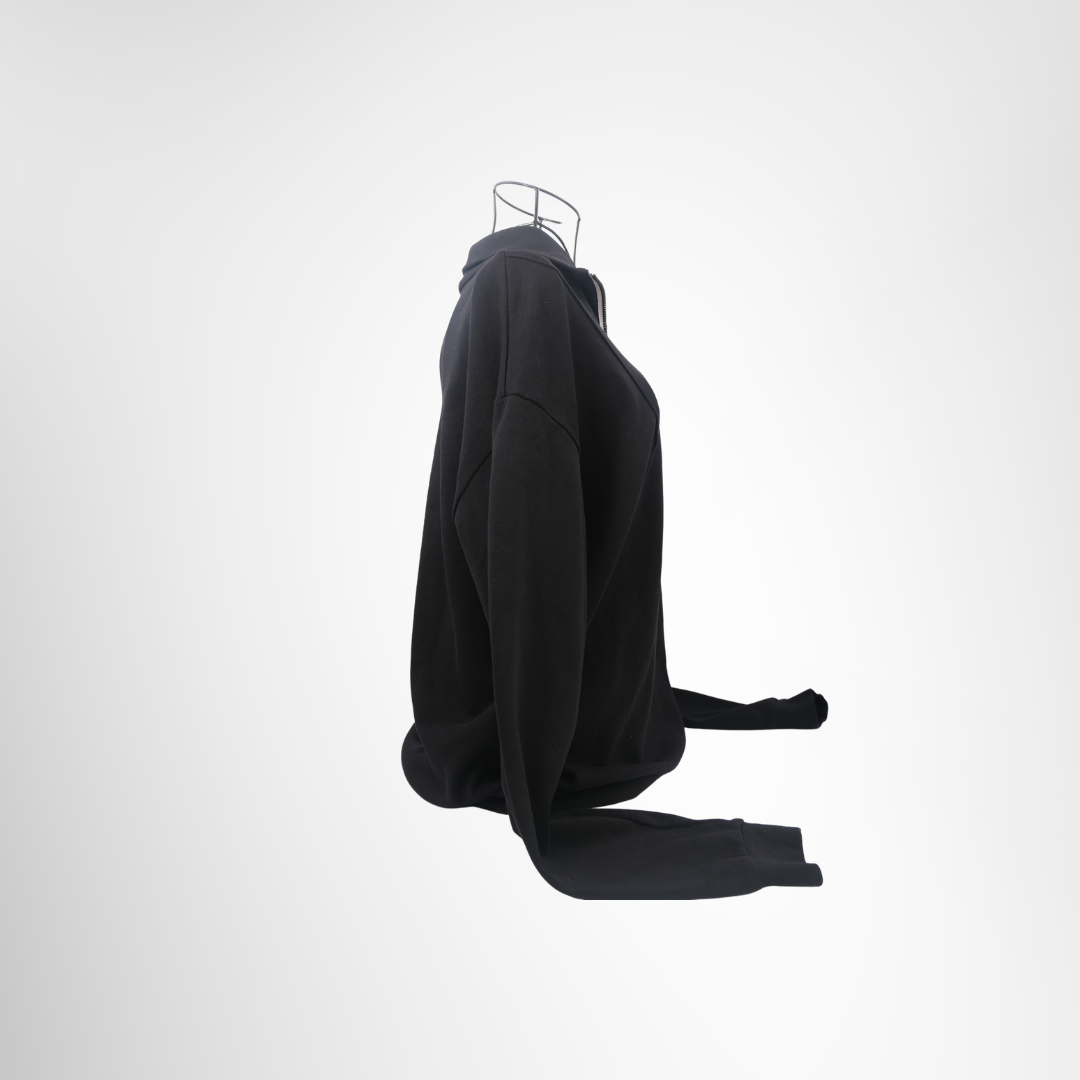 Moncler Preowned Luxury Zip Sweater Apparel Side View - Antonio & Co.