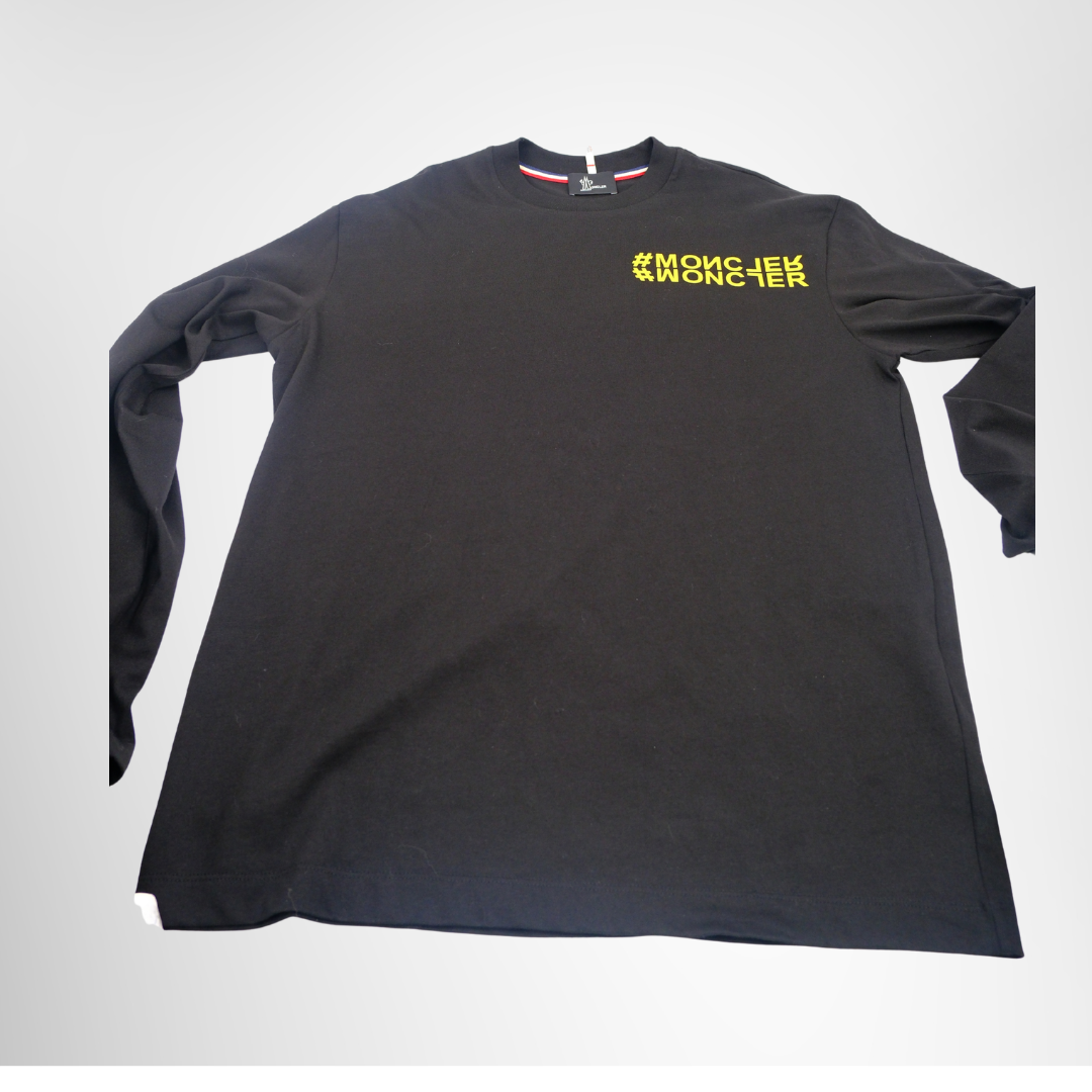 Moncler Yellow Logo Long Sleeve Size Medium – Pre-Owned Luxury Apparel – Antonio & Co – Front View