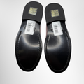 Moshino Preowned Luxury Shoes Logo-Plaque Leather Mules Bottom View