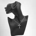 Natural Diamond Round Brilliant Cut Pt900/Pt850 Cross Necklace – Pre-Owned Luxury Brand Accessories – Antonio & Co Front Page