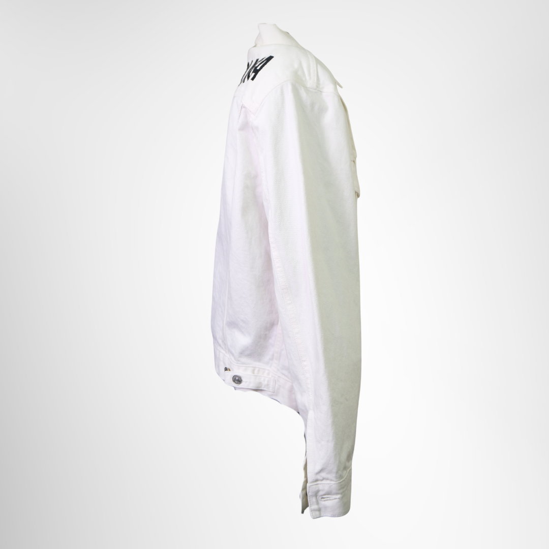 Oversized White Denim Jacket