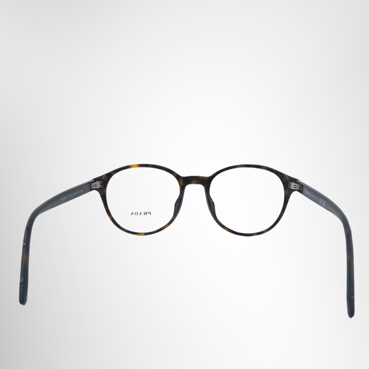 Prada Dark Havana Tortoise Prescription Glasses – Pre-Owned Luxury Brand Eyewear – Antonio & Co Back View