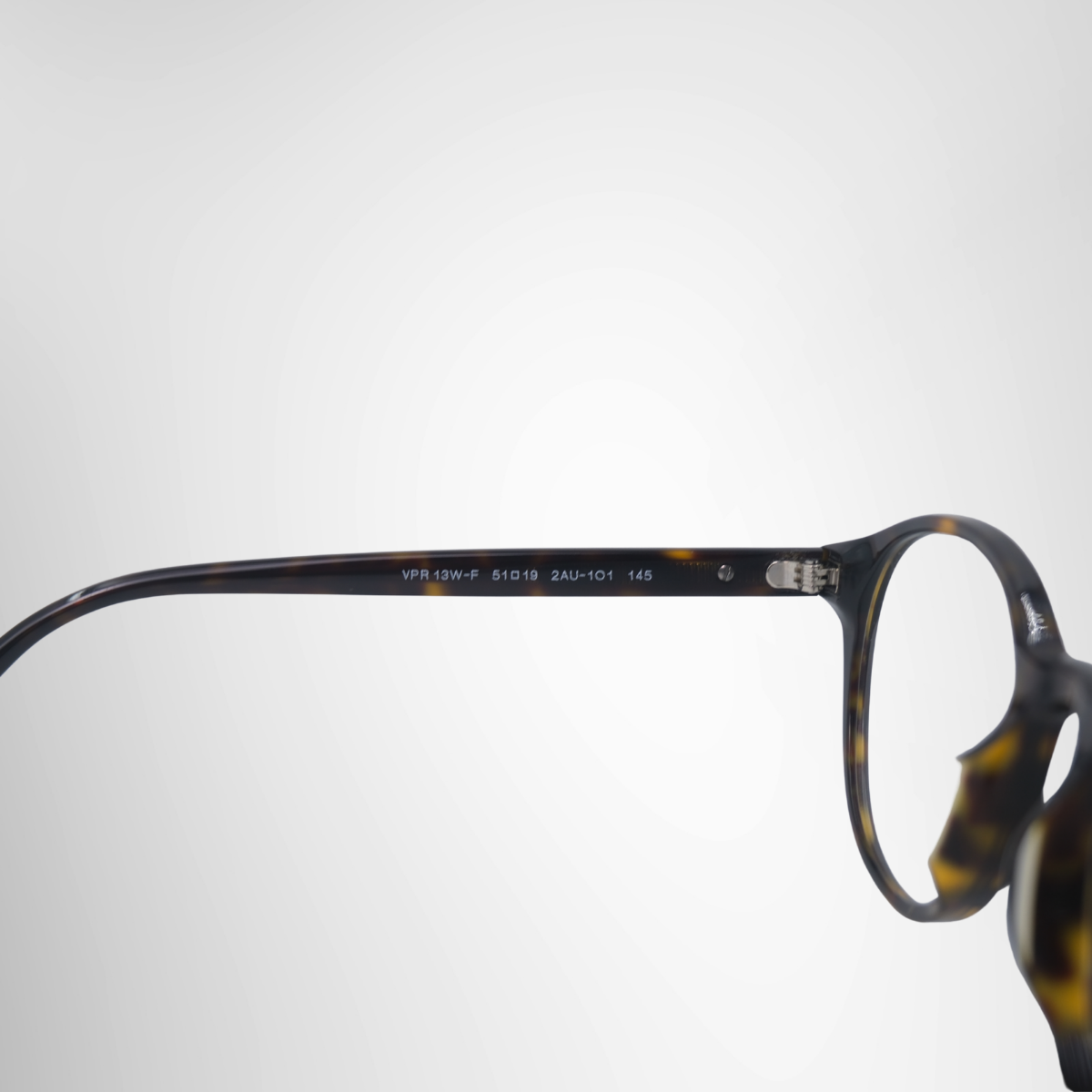 Prada Dark Havana Tortoise Prescription Glasses – Pre-Owned Luxury Brand Eyewear – Antonio & Co Left Interior View