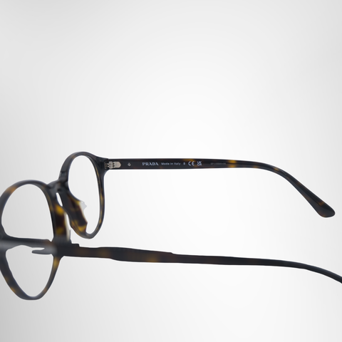 Prada Dark Havana Tortoise Prescription Glasses – Pre-Owned Luxury Brand Eyewear – Antonio & Co Right Interior View