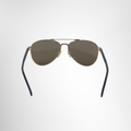 Prada Gold Frame Aviator Sunglasses – Pre-Owned Luxury Brand Eyewear – Antonio & Co Back View