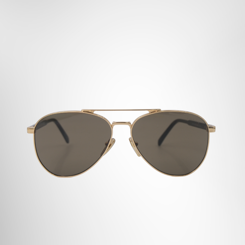 Prada Gold Frame Aviator Sunglasses – Pre-Owned Luxury Brand Eyewear – Antonio & Co Front Page