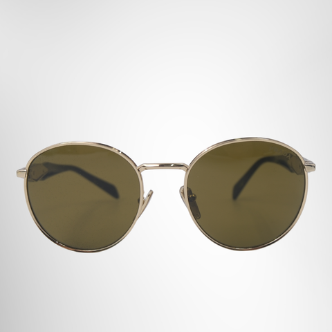Prada Gold Metal Sunglasses – Pre-Owned Luxury Brand Sunglasses – Antonio & Co Front Page