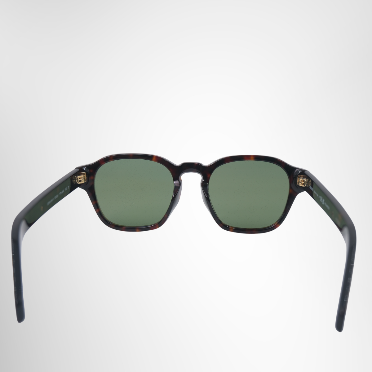 Prada Radica Tortoise Polarized Green Sunglasses – Pre-Owned Luxury Brand Sunglasses – Antonio & Co Back View