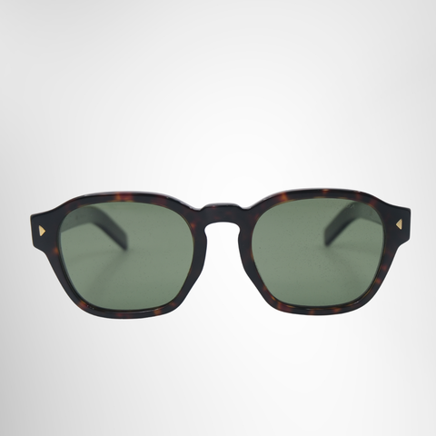 Prada Radica Tortoise Polarized Green Sunglasses – Pre-Owned Luxury Brand Sunglasses – Antonio & Co Front Page
