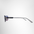Prada Rectangular Rimless Metal Sunglasses – Pre-Owned Luxury Sunglasses – Antonio & Co Side Exterior View