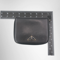 Prada Saffiano Leather Compact Zip Around Wallet – Pre-Owned Luxury Brand Wallet – Antonio & Co Measurement View