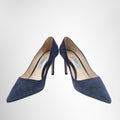 Prada Suede Pointy Toe Pumps – Pre-Owned Luxury Brand Shoes – Antonio & Co Front Wide View