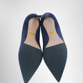 Prada Suede Pointy Toe Pumps – Pre-Owned Luxury Brand Shoes – Antonio & Co Soles View 