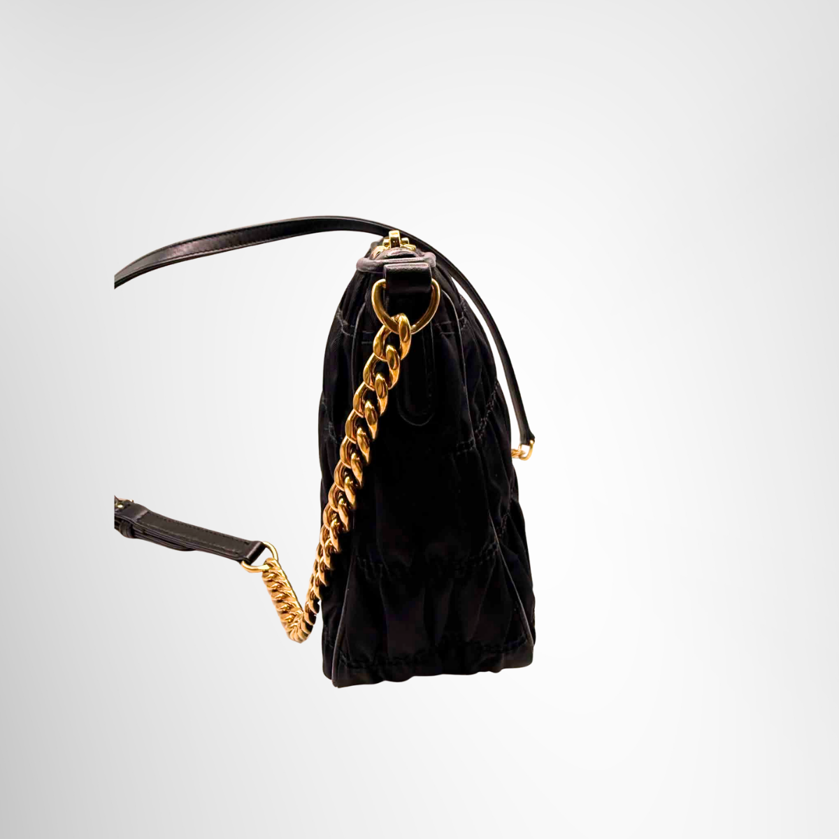 Prada Tessuto Gaufre Sling Bag – Black