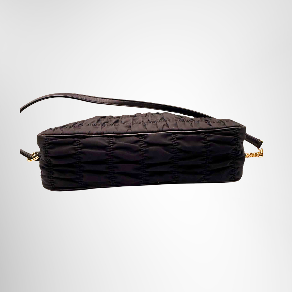 Prada Tessuto Gaufre Sling Bag – Black