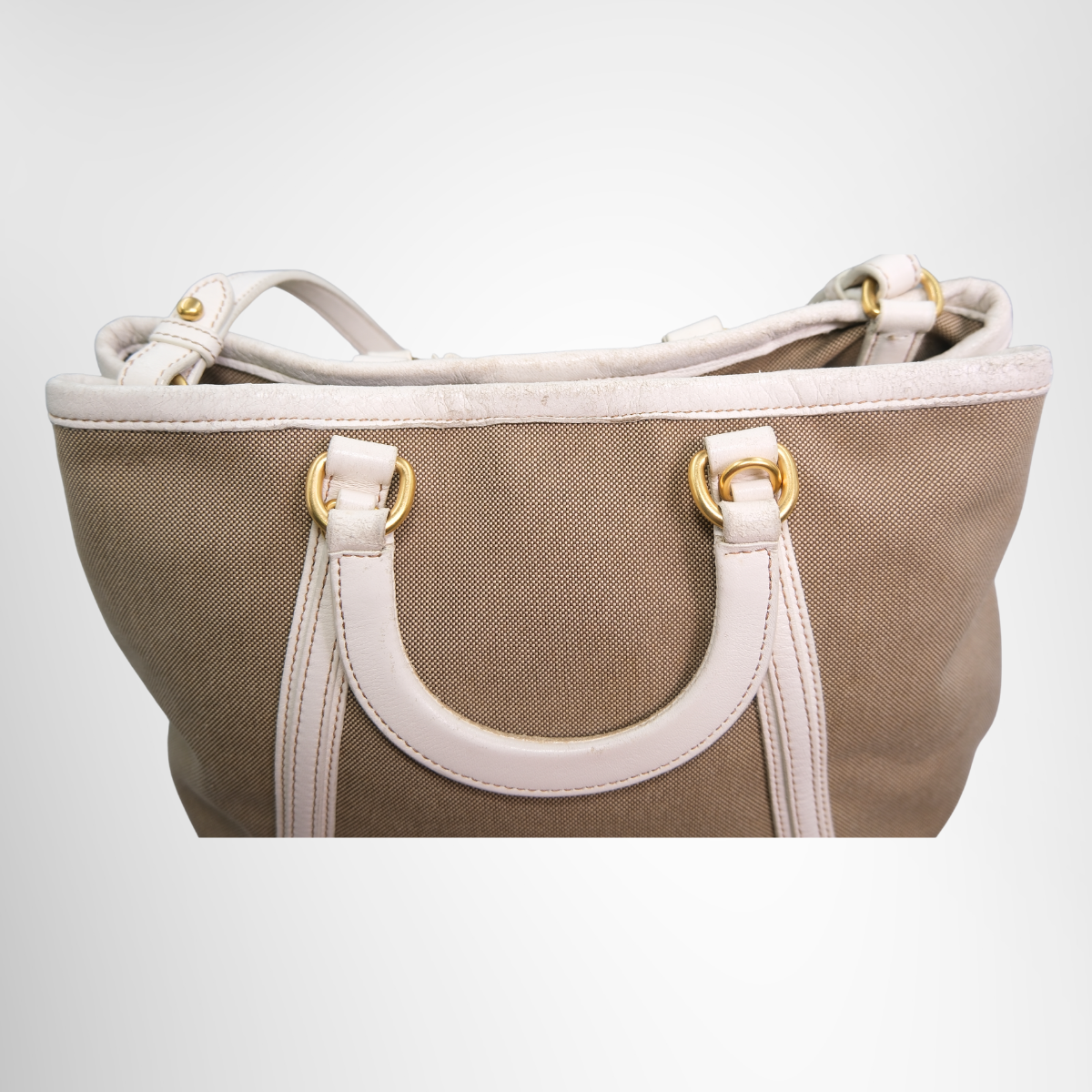 Logo Jacquard TotePrada Logo Jacquard 2-Way Tote Bag