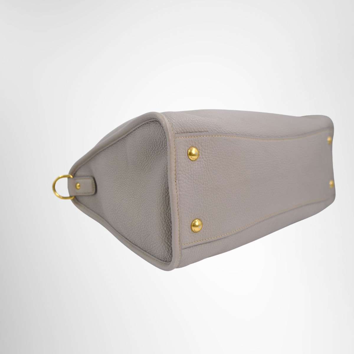 Bauletto Vitello Daino Front Zip Satchel