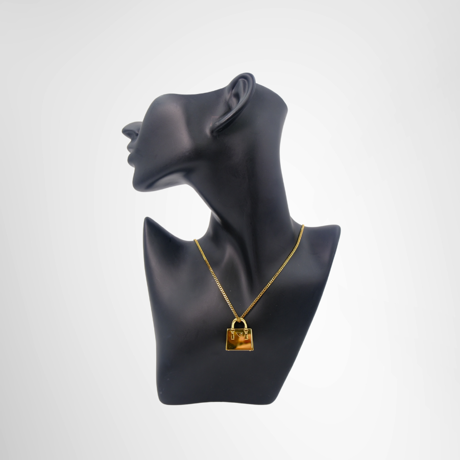 Prada Galleria Bag Necklace – Pre-Owned Luxury Accessory – Antonio & Co – Front View
