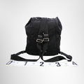 Prada Preowned Luxury Bag Black Re-Nylon Backpack Back View
