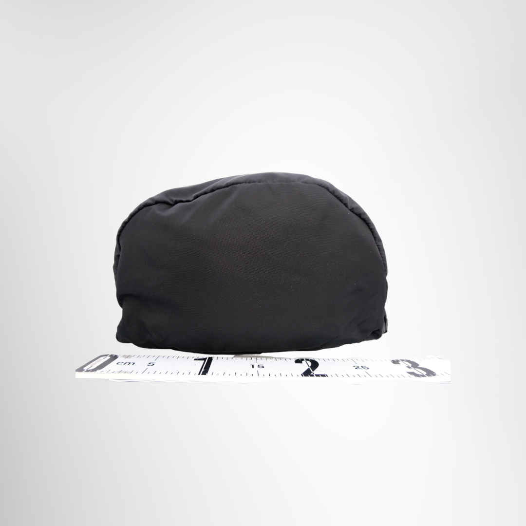 Prada Preowned Luxury Bag Black Re-Nylon Backpack Bottom View