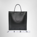 Prada Preowned Luxury Bag Embossed Triangle Logo Tote Bag Back View