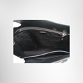Prada Preowned Luxury Bag Embossed Triangle Logo Tote Bag Interior View