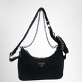 Prada Preowned Luxury Bag Re-Edition 2005 Chain Shoulder Bag Front View