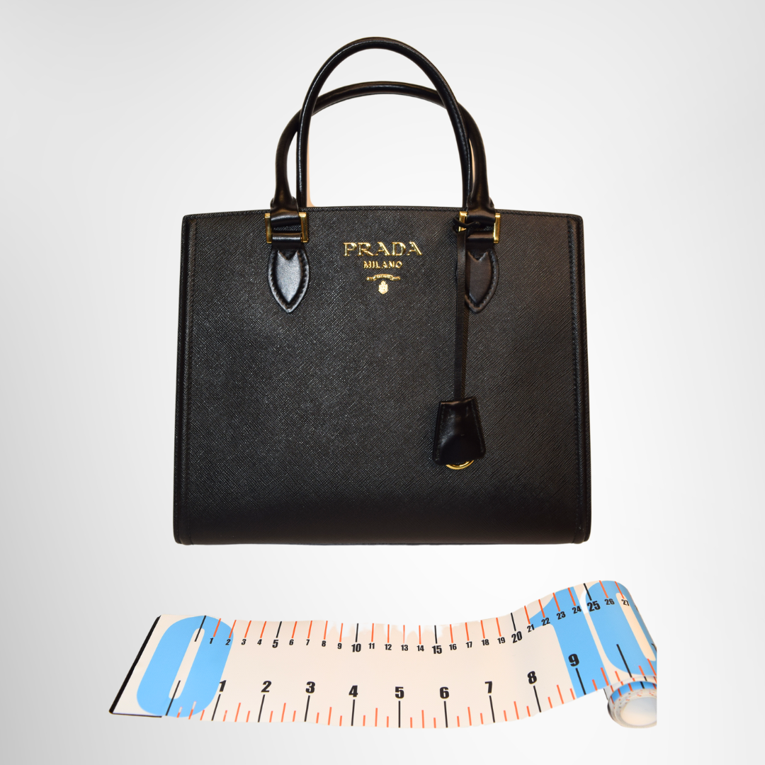 Prada Preowned Luxury Bag Safiano Tote Front View 2